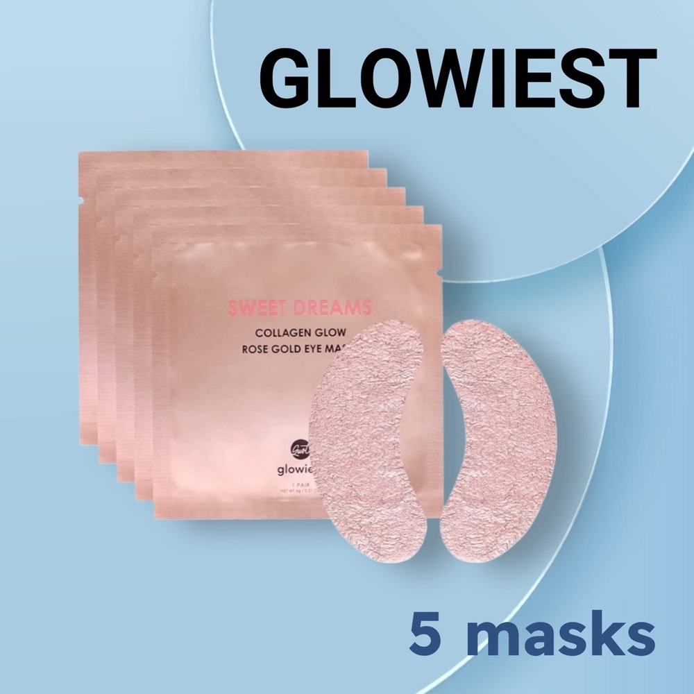 🆕📦*BNIB* GLOWIEST | 5x | Sweet Dreams Collagen Glow Rose Gold Eye Masks